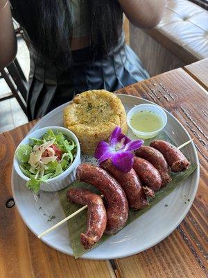 Mofongo y longaniza