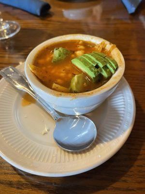 Chicken Tortilla Soup (slightly messy)