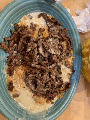 steak, rice and cheese dip