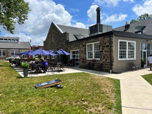 Beautiful outdoor seating and games