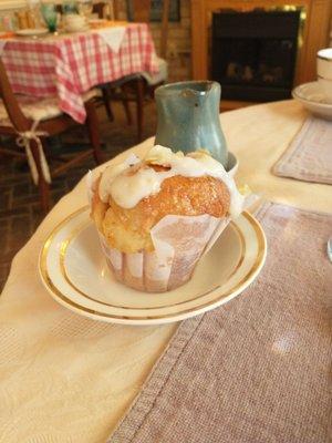 Fresh baked muffin. This one was butterscotch.