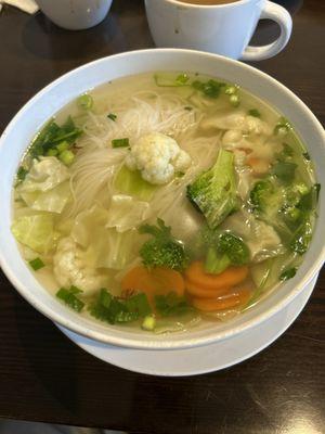 Vegetable Pho Special rice Noodle Soup