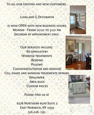 Luisa's & G Decorators