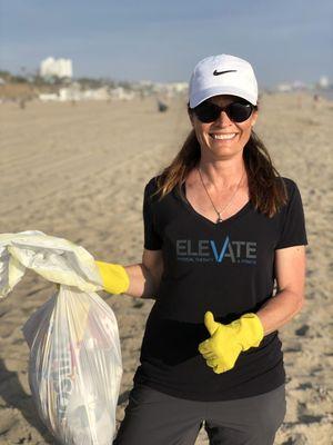 Elevate cleaning up our beaches on Earth Day in Santa Monica.