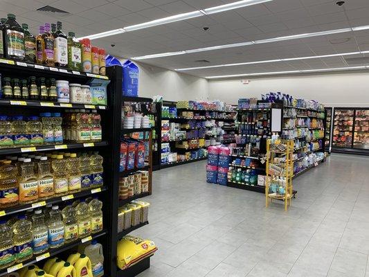 Nicely spaced aisles