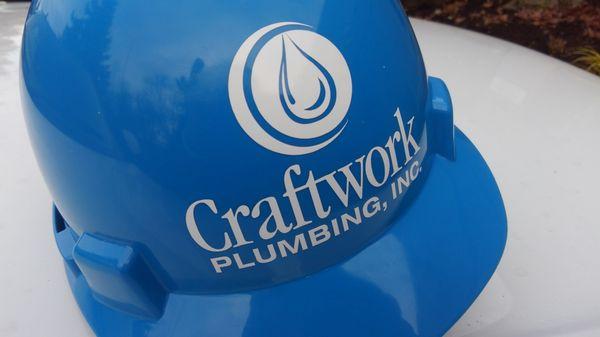 Hard hat to be safe while hard at work! Craftwork Blue!