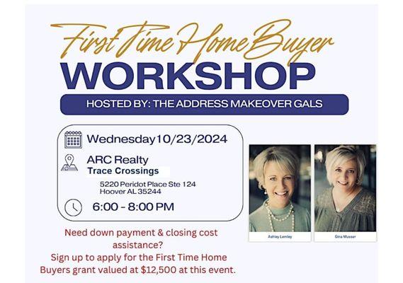 First Time Homebuyer seminar