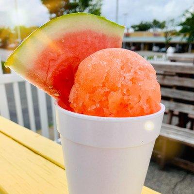 Add a full slice of FRESH WATERMELON to any Snoball