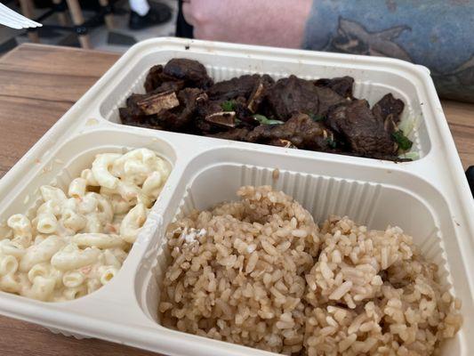 Short Ribs with Mac Salad & Fried Rice