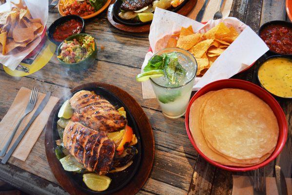 Fajitas, fresh tortillas, delicious cocktails at Mother's Cantina.