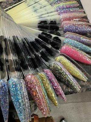 Glitter nail collection