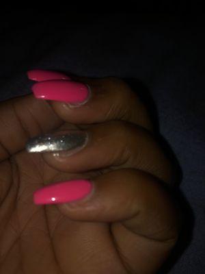 Sloppy Nails.