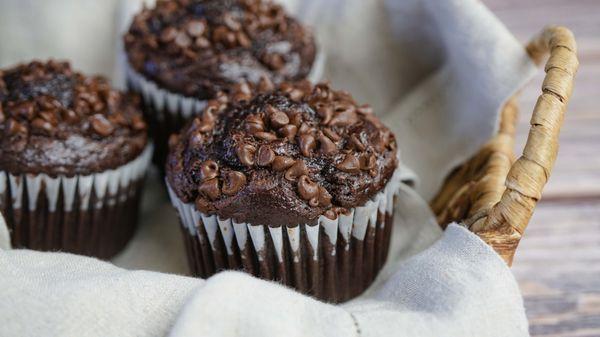 Double chocolate muffin