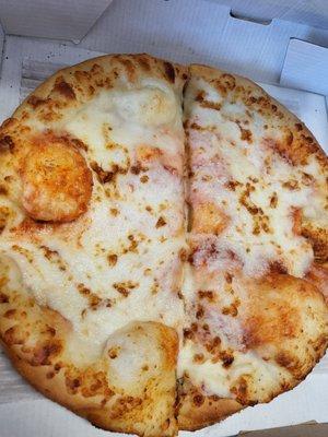 Cheese pizza buy it for homeless on the street