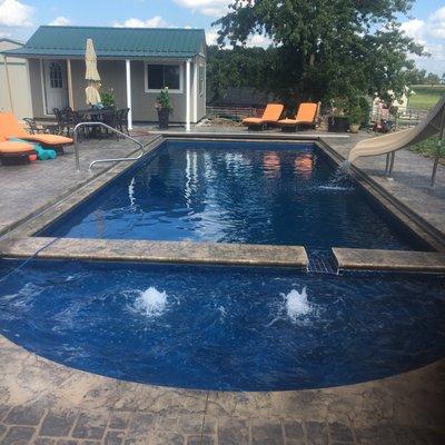 IG Fiberglass Pool and wade pool