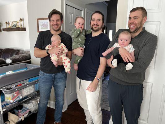 Dave, Jack and Alex with some future insurance stars!