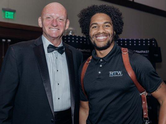 A Hero For Kids CEO John Kalish with LaVell D. Monger-Harris of RTW Photography