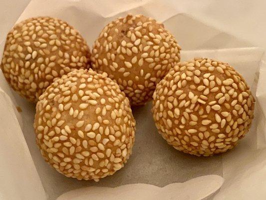 Complimentary Sweet Sesame Balls