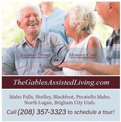 Schedule a tour Today! www.thegablesassistedliving.com