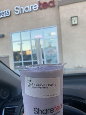 Supposed to be taro iced with egg pudding, but just got taro