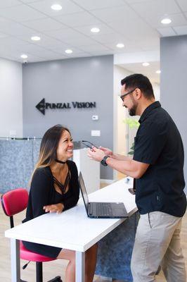 Punzal Vision offers a full service optical.