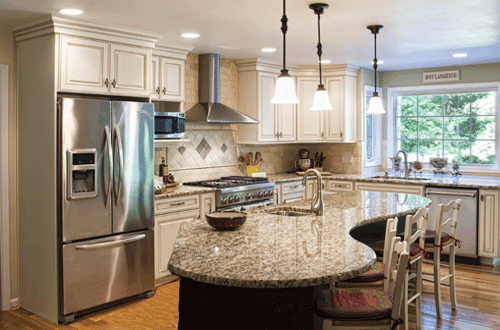 Remodeling a Kitchen with curvy island