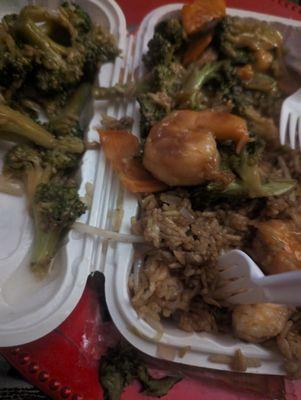 OLD AND MUSHY SHRIMP AND BROCCOLI!