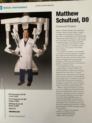 Dr. Schultzel, Robotic surgeon