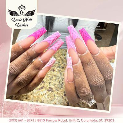 Bringing you unique and modern nail designs at Lavie Nail Spa & Lashes.
Let us take care of you!