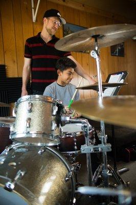 Drum lessons are a perfect after school activity!