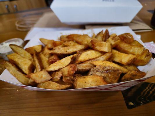 Old Bay fries, best part of the meal.