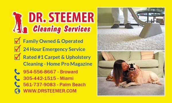 #1 Carpet Cleaners Miami By Dr Steemer http://www.drsteemer.com/