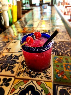 Blueberry Elderflower Margarita