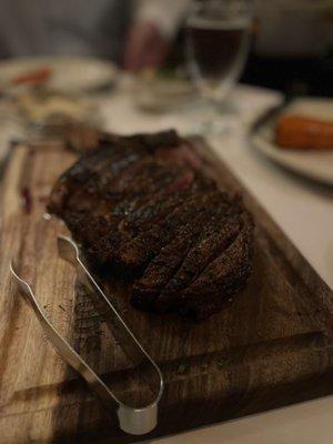 32 oz Waygu Tomahawk Ribeye. Delicious and tender!