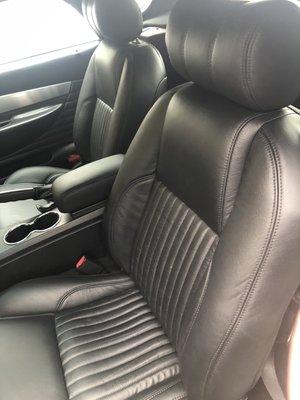 New leather hand sewn seats