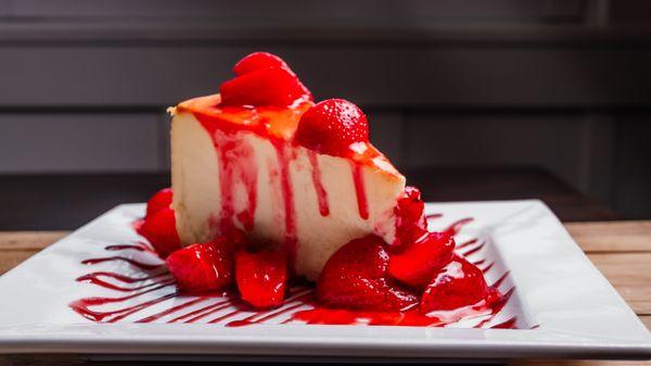 You know what is better than cheesecake? Cheesecake with strawberry glaze on top