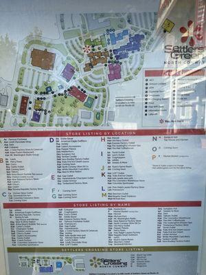 Map and store listing