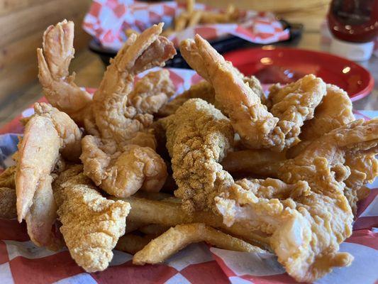 Shrimp and catfish strips