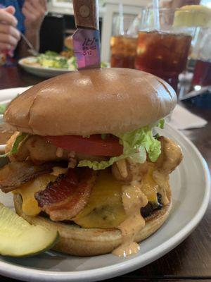 Cheese curd burger special--yummy!!