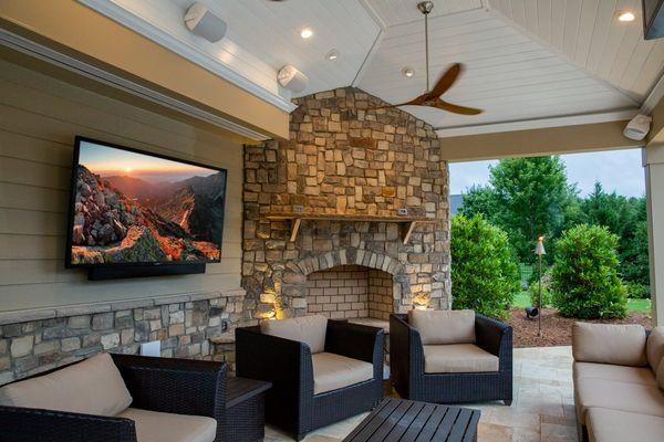 Outdoor TV and Surround Sound