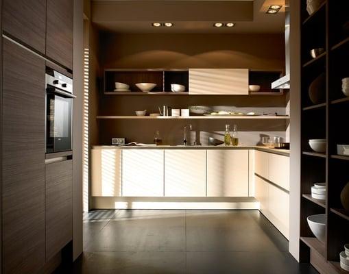 SieMatic Compact Design with Greige and Titan Walnut finishes.