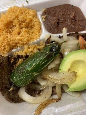 Carne asada plate