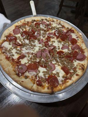 Meat, lovers, pizza