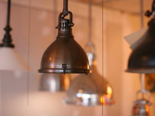 Industrial pendants in many sizes and finishes