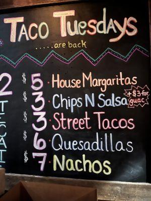 Taco Tuesday is a great time to go