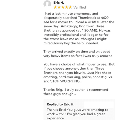 reviews from other satisfied clients