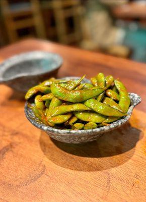 Sweet & Spicy Miso Edamame