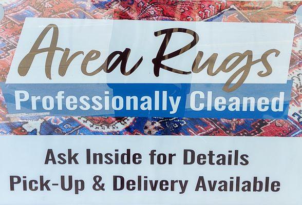 They also handle rug cleaning.