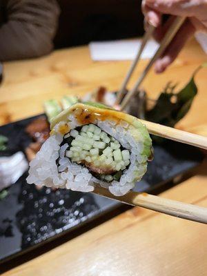 Dragon Roll (barely any eel)