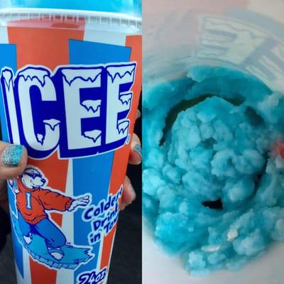 Little Caesars has Icee floats! Love, love with vanilla ice cream!